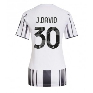 Fotbalové Dres Juventus Jonathan David #30 Dámské Domácí Oblečení 2025-26 Krátký Rukáv